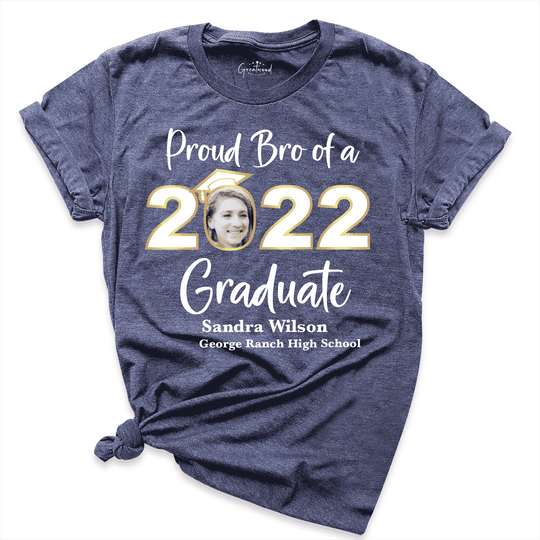 Personalized Graduation Shirt Navy - Greatwood  Boutique