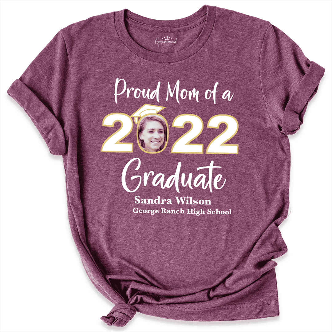 Personalized Graduation Shirt Maroon - Greatwood  Boutique