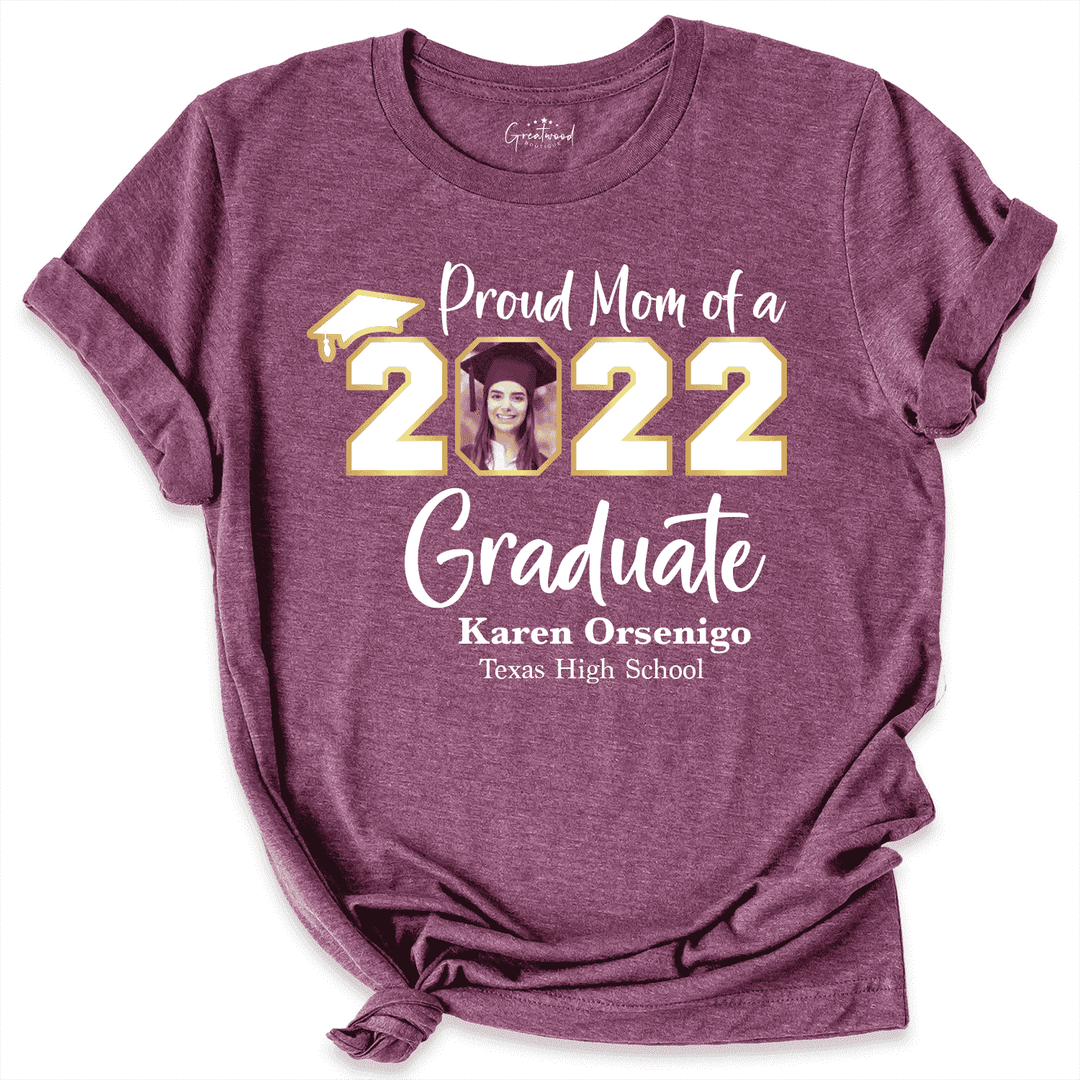 Custom Graduation Shirt Maroon - Greatwood Boutique