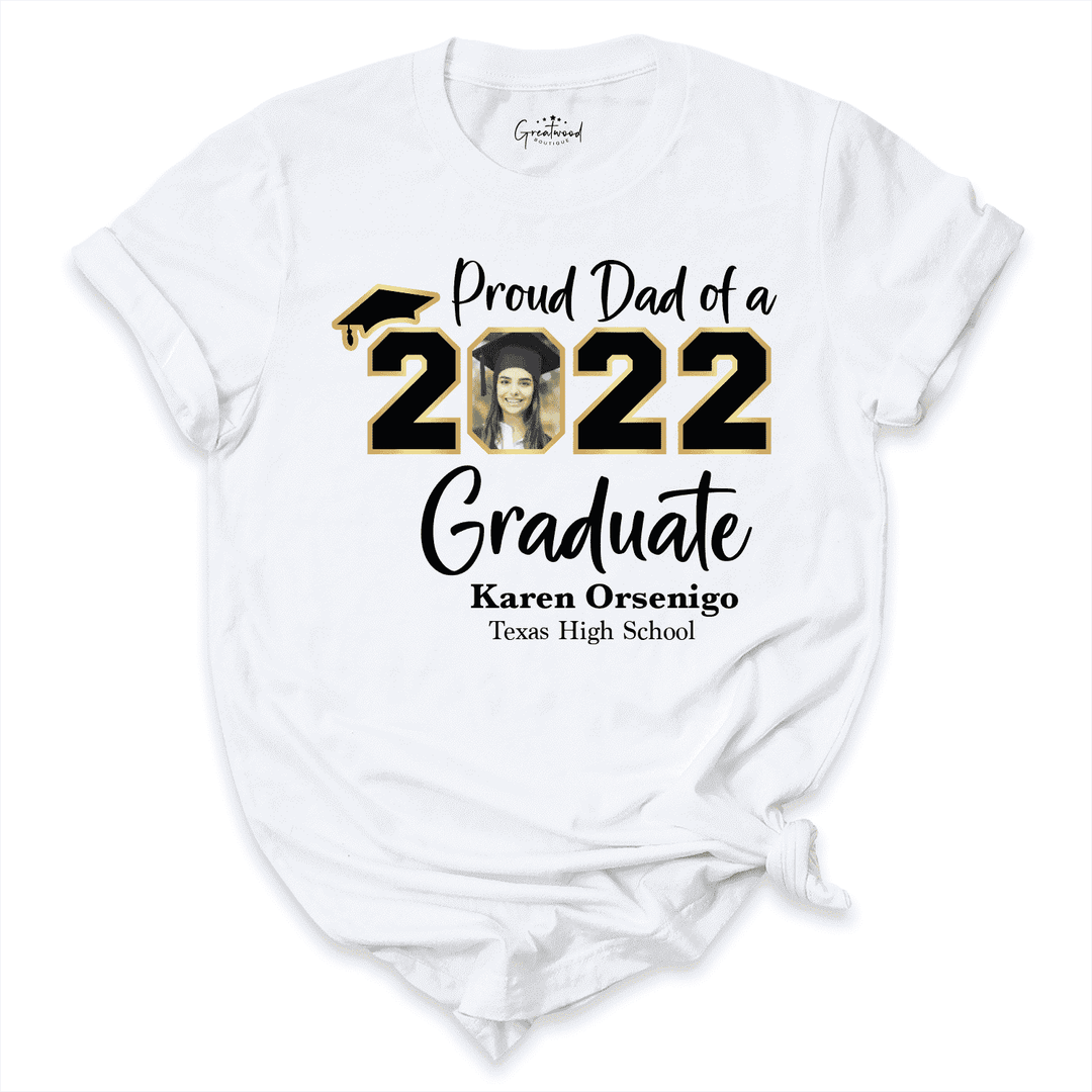 Custom Graduation Shirt White - Greatwood Boutique