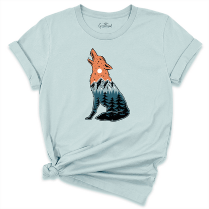 Wolf Shirt Blue - Greatwood Boutique