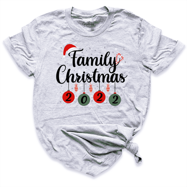 Family Christmas 2022 Shirt Grey - Greatwood Boutique