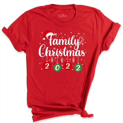 Family Christmas 2022 Shirt Red - Greatwood Boutique