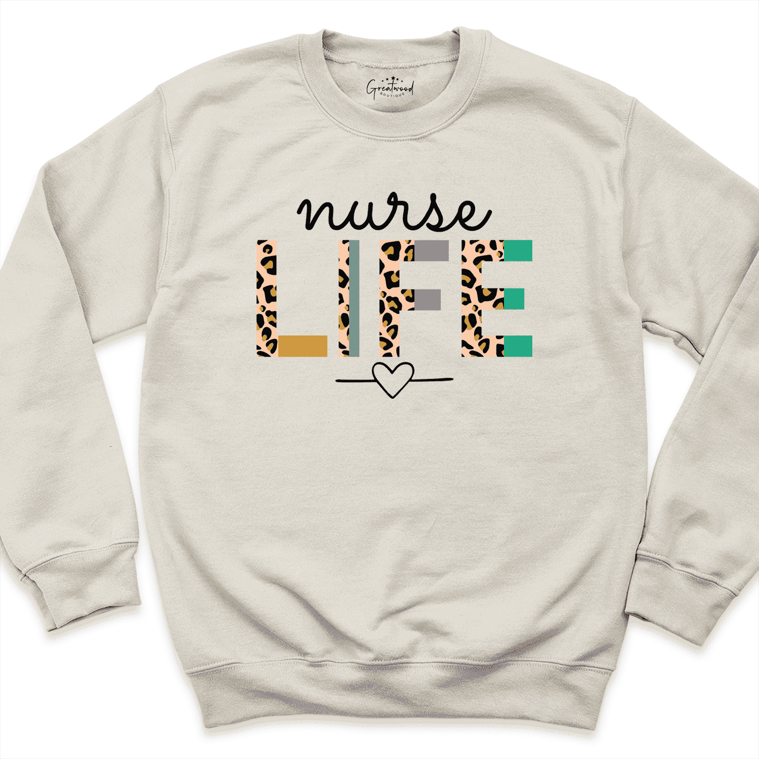 Nurse Life Sweatshirt Sand - Greatwood Boutique