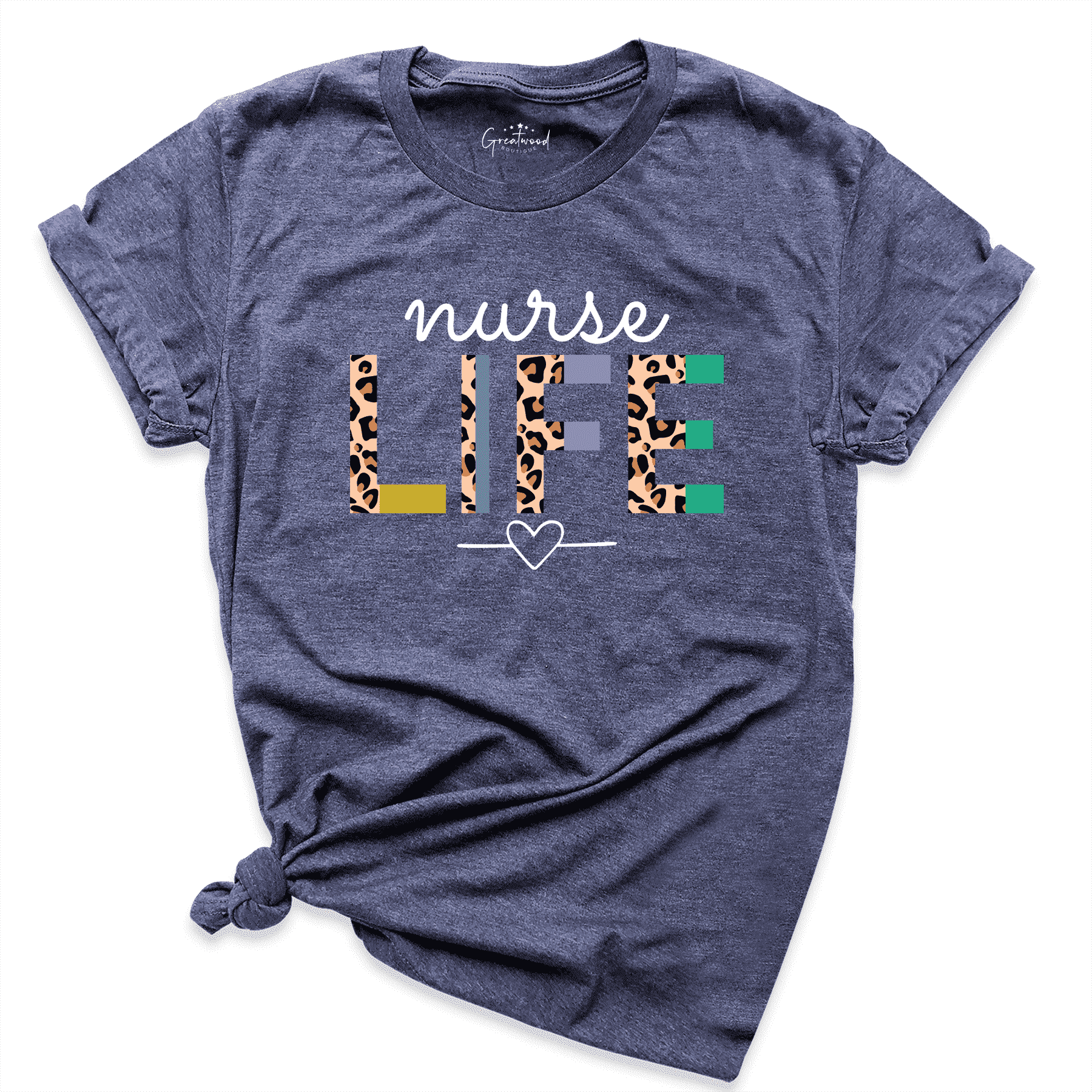 Nurse Life Shirt Navy - Greatwood Boutique