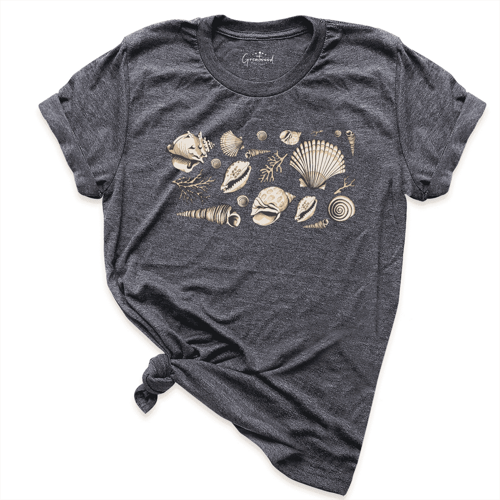 Vintage Seashell Shirt D.Grey - Greatwood Boutique
