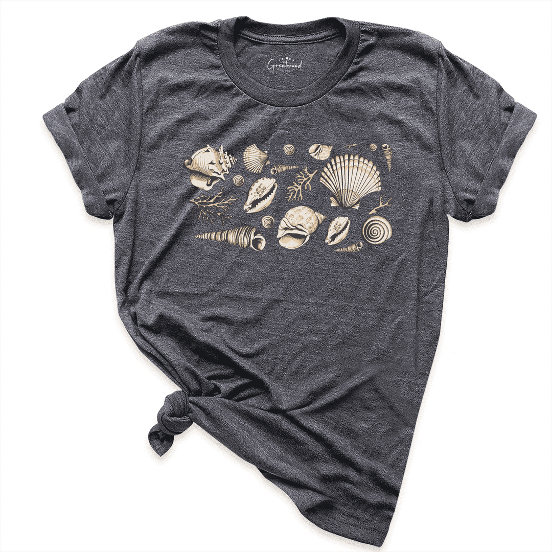 Vintage Seashell Shirt D.Grey - Greatwood Boutique