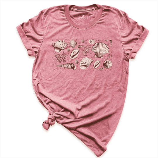 Vintage Seashell Shirt Mauve - Greatwood Boutique