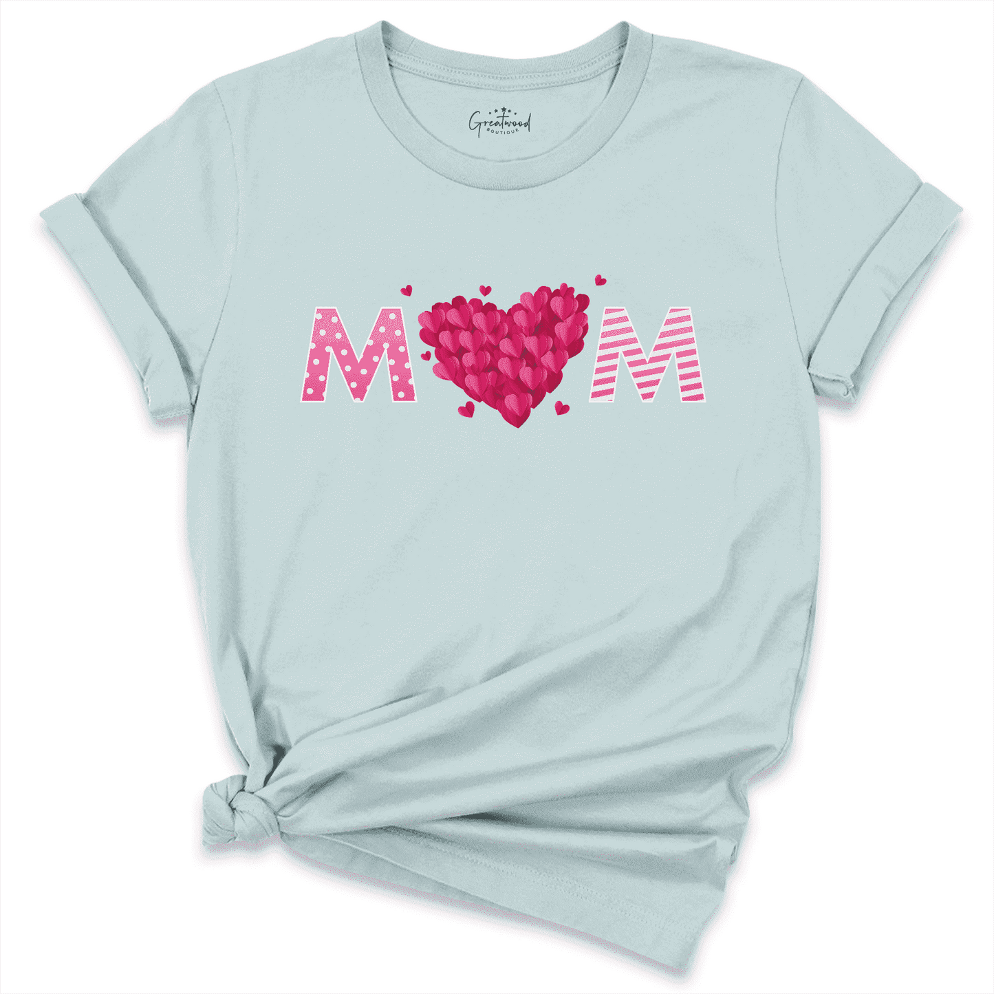 3D Heart Mom Shirt