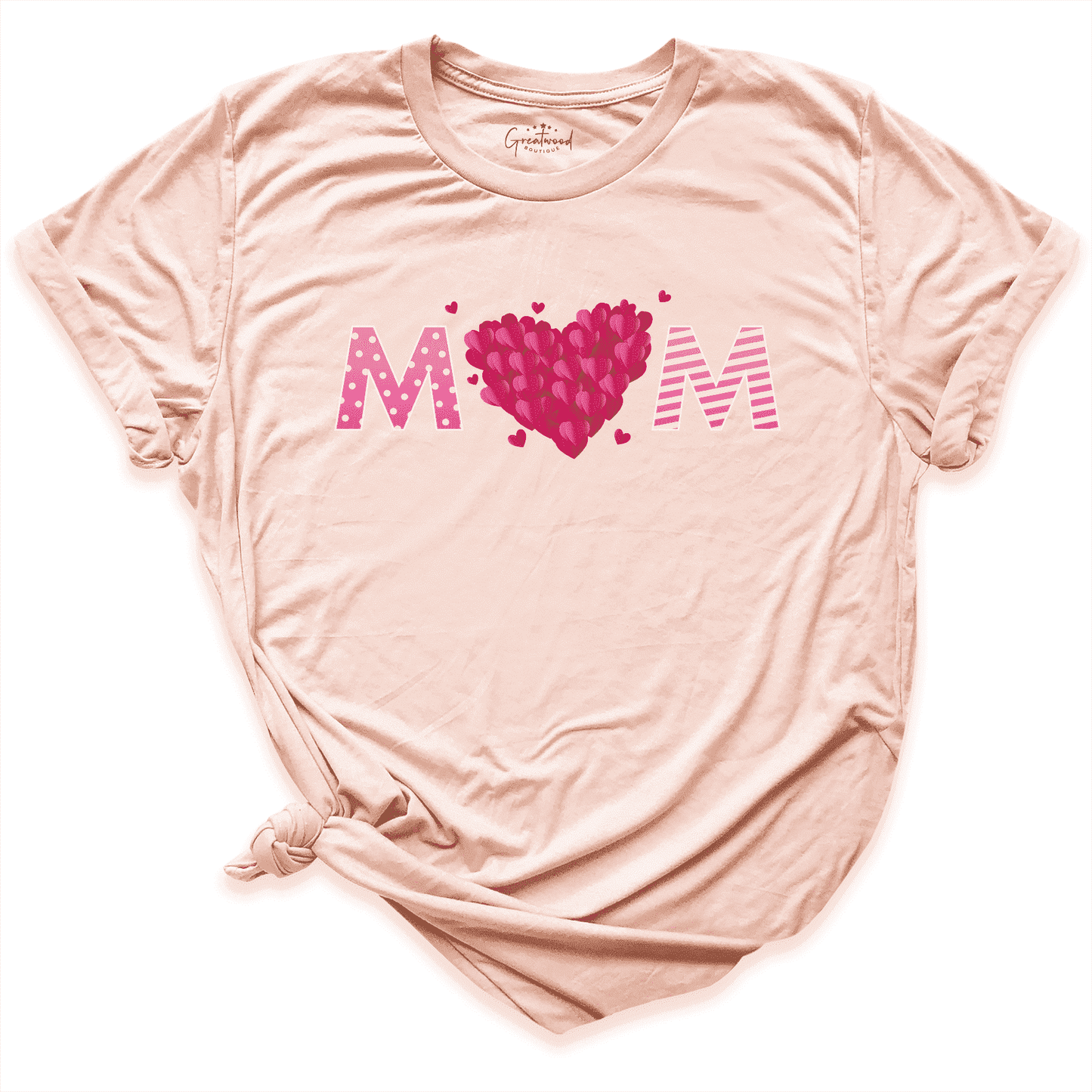 3D Heart Mom Shirt