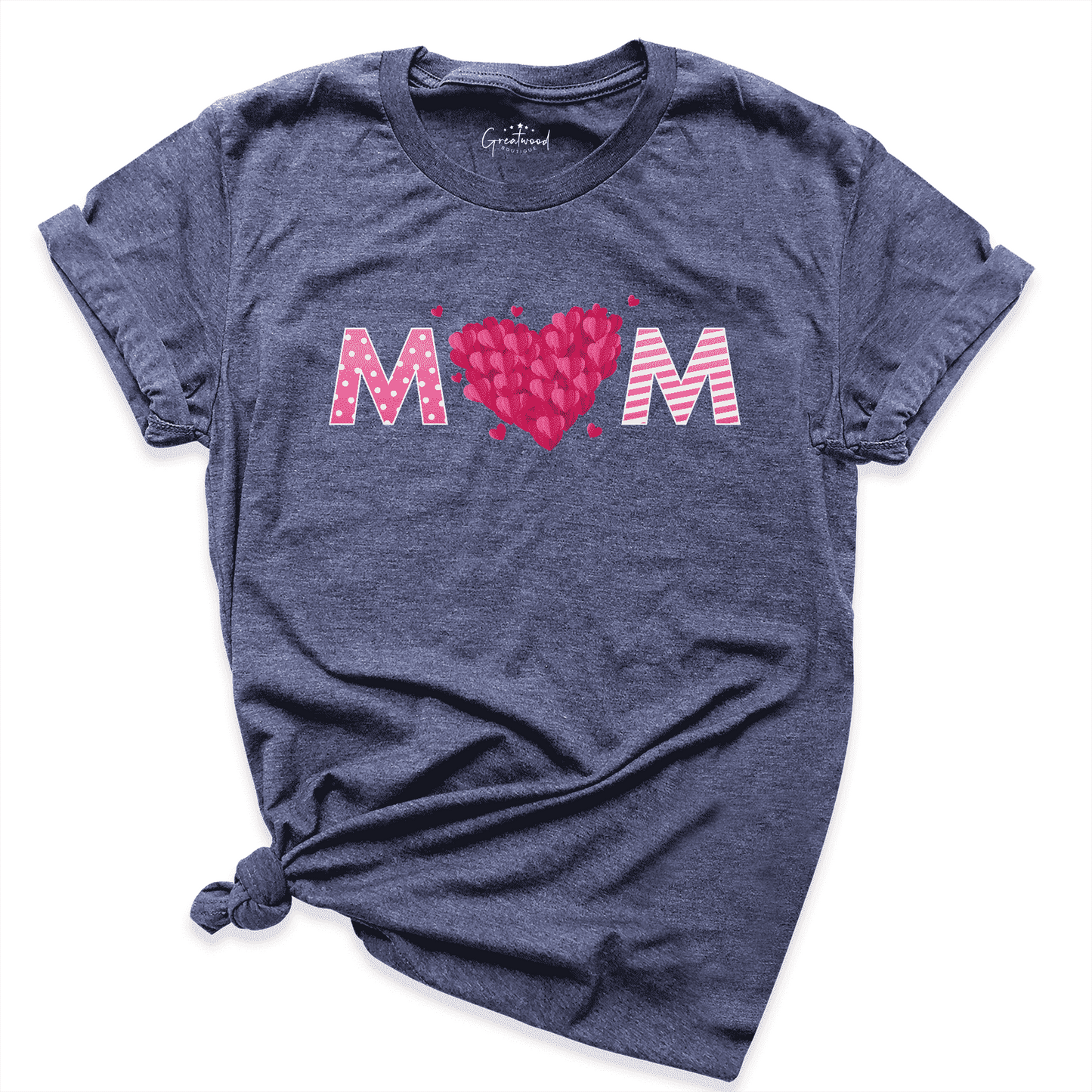 3D Heart Mom Shirt