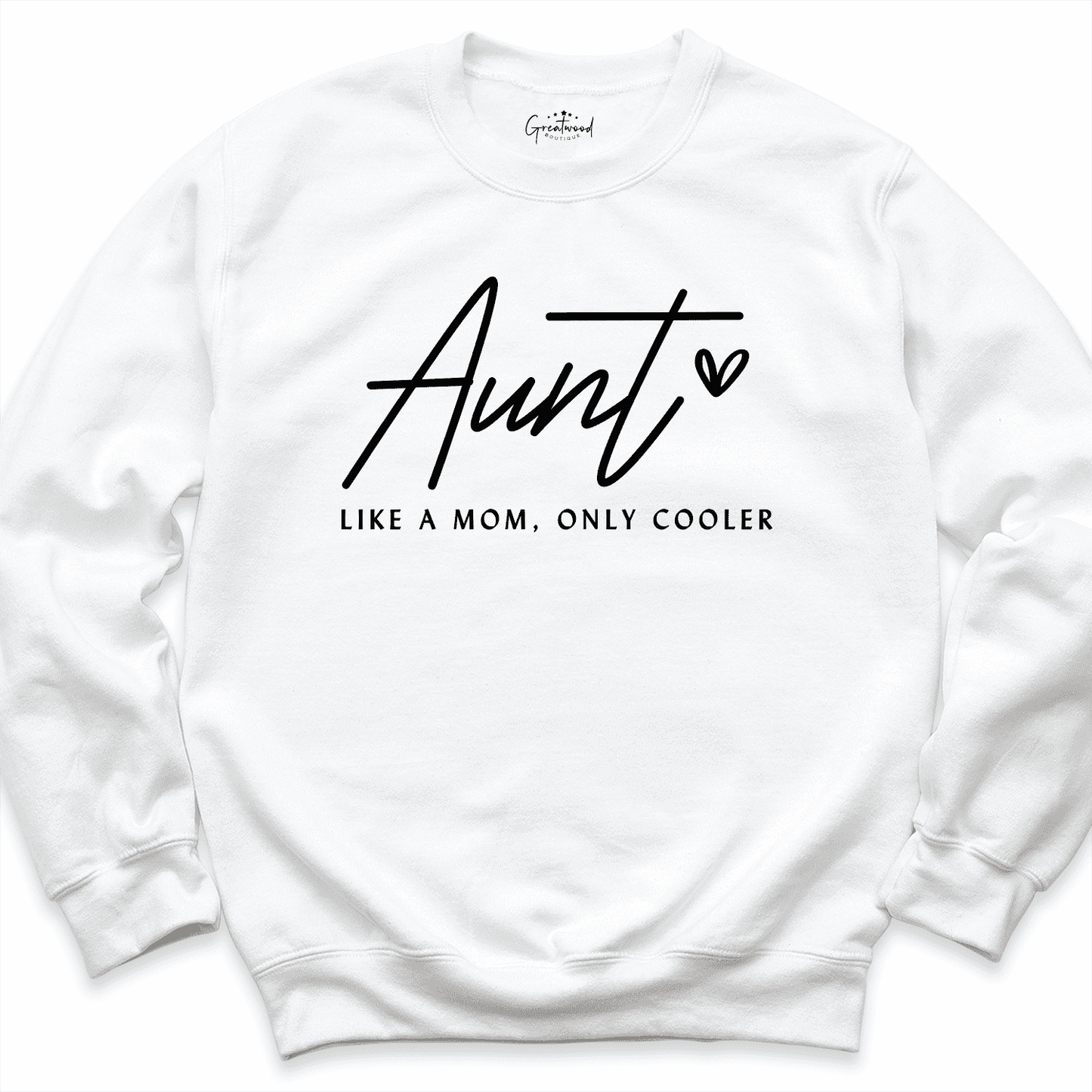 Aunt To Be Sweatshirt White - Greatwood Boutique