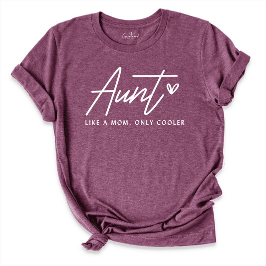 Aunt To Be Shirt Maroon - Greatwood Boutique