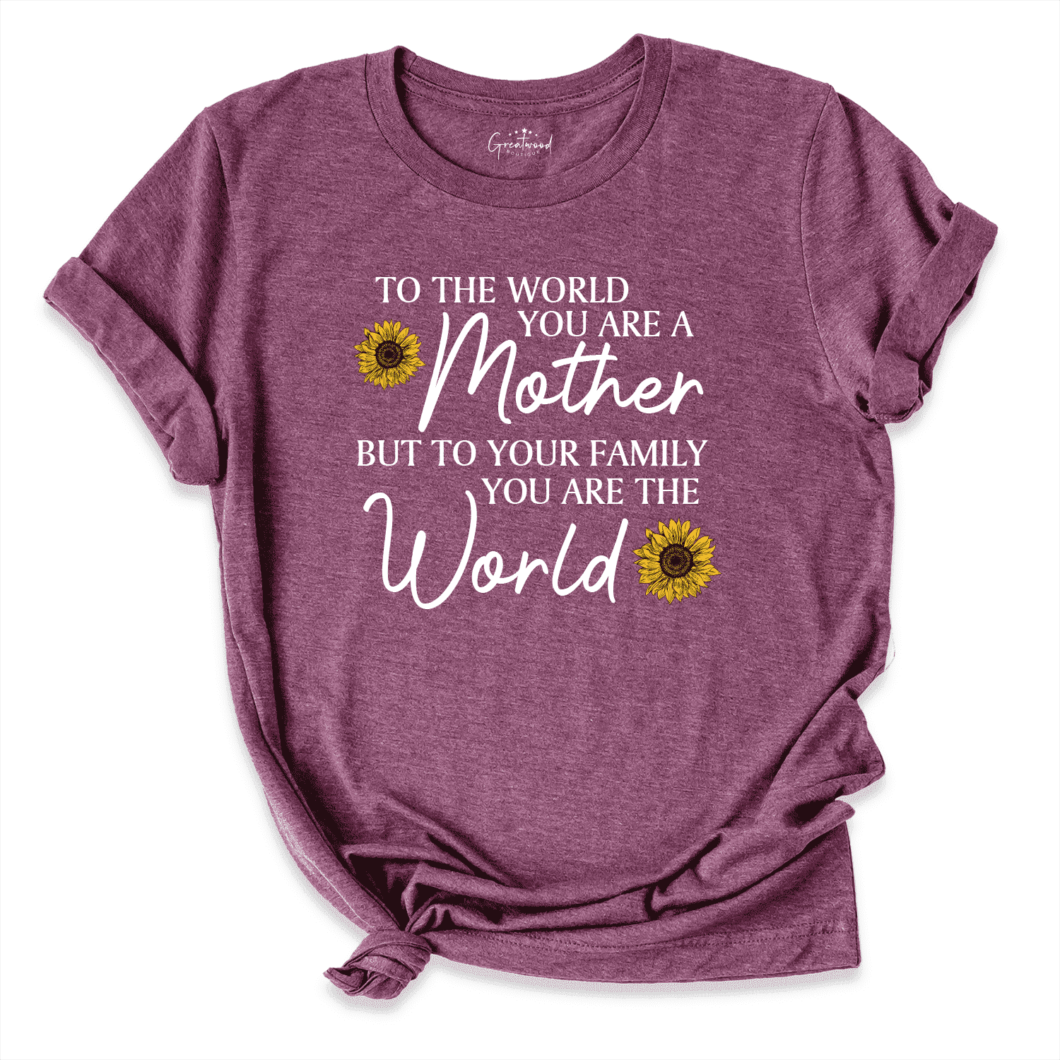 Mother's Day Shirt Maroon - Greatwood Boutique