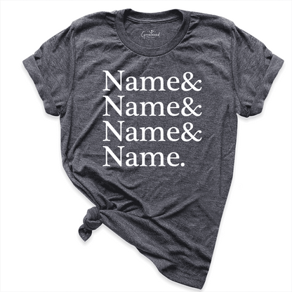 Custom Name List Shirt D.Grey - Greatwood Boutique