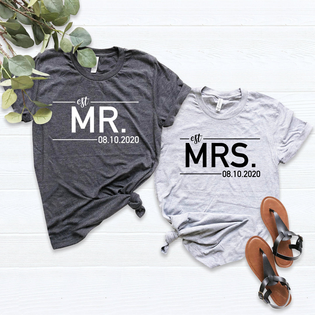 Mr and Mrs Couples Shirt