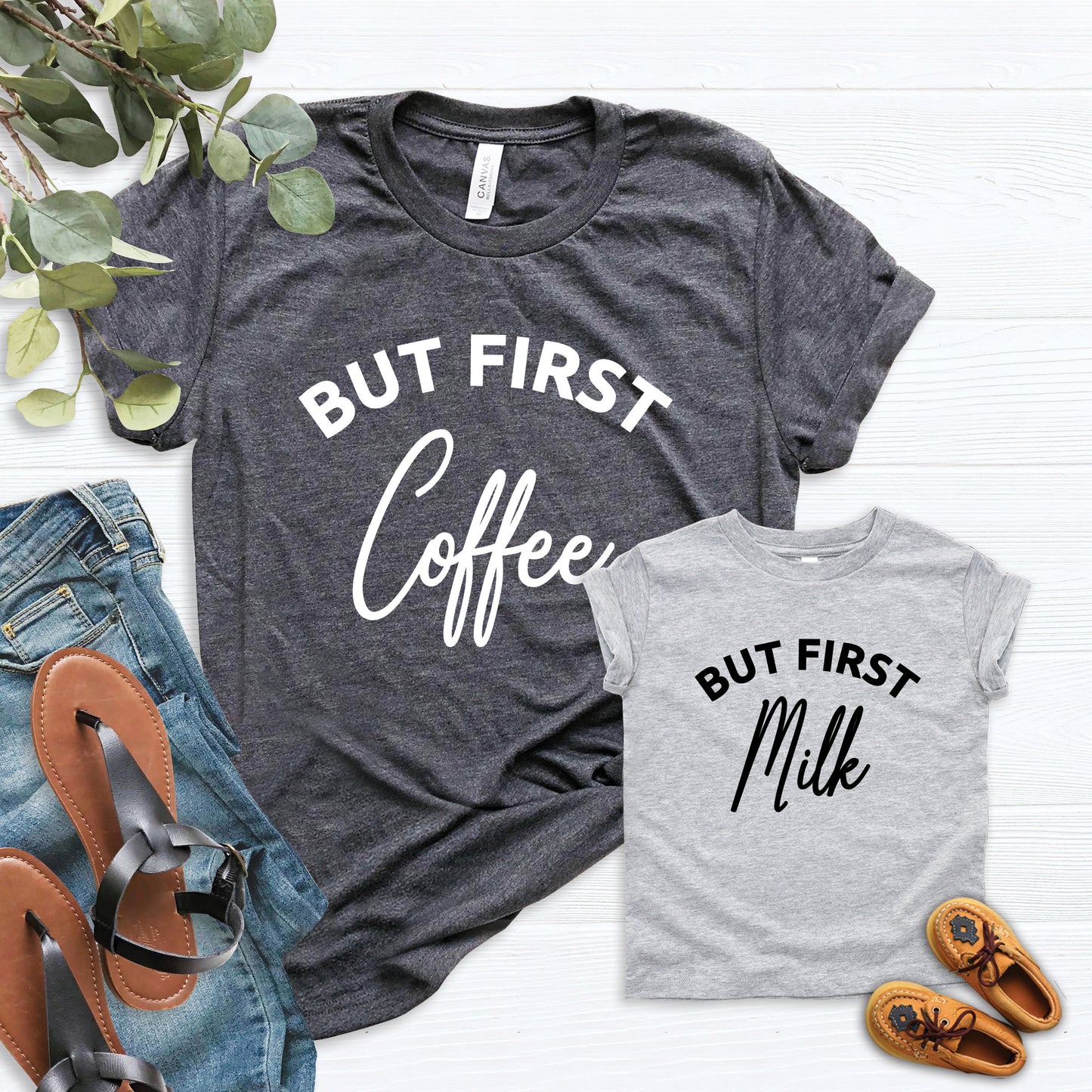 But First Coffee & But First Milk Shirt